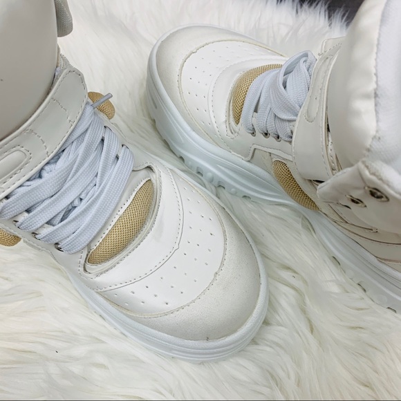 White chunky sneaker boot - Picture 4 of 5